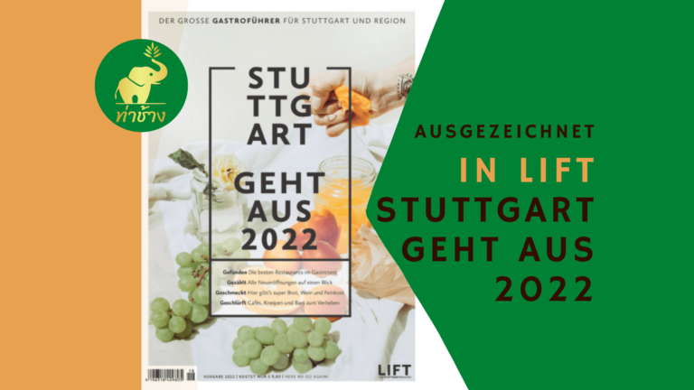 „Stuttgart geht aus 2022“: Tha Chang ausgezeichnet im neuen Gastroführer.